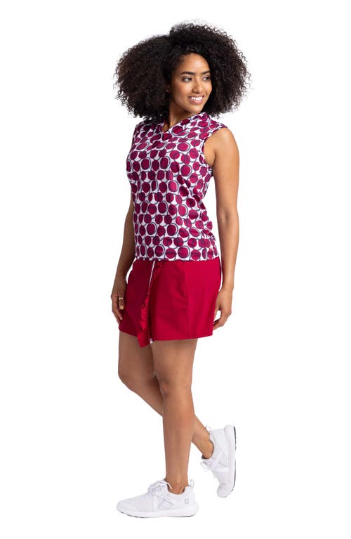 Shop Kinona Light & Lovely Sleeveless Golf Top In Dot And Dash