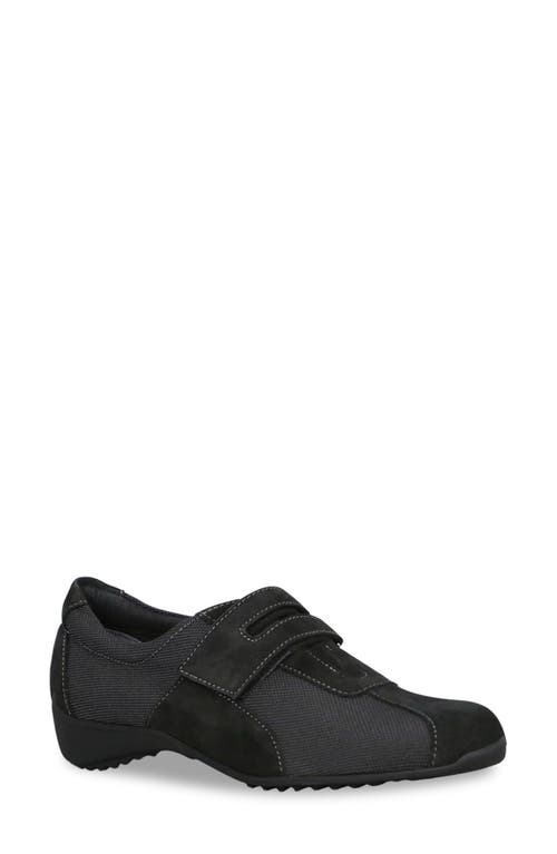 Munro Joliet Ii Sneaker In Black Fabric/suede