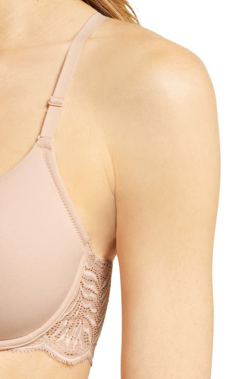 Shop Natori Underwire Front Close Contour Bra In Rose/white