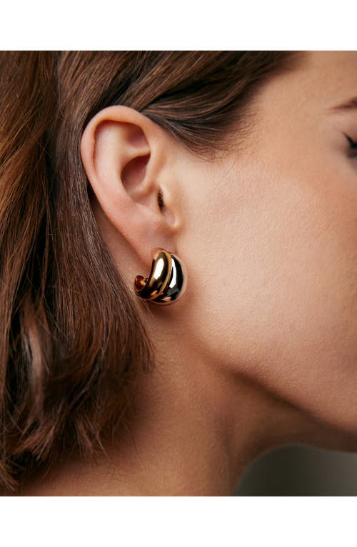 Jennifer Fisher Chavez Micro Huggie Hoop Earrings In Two Tone