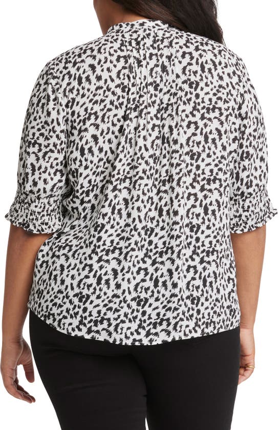 NYDJ NYDJ PRINT PEASANT TOP 