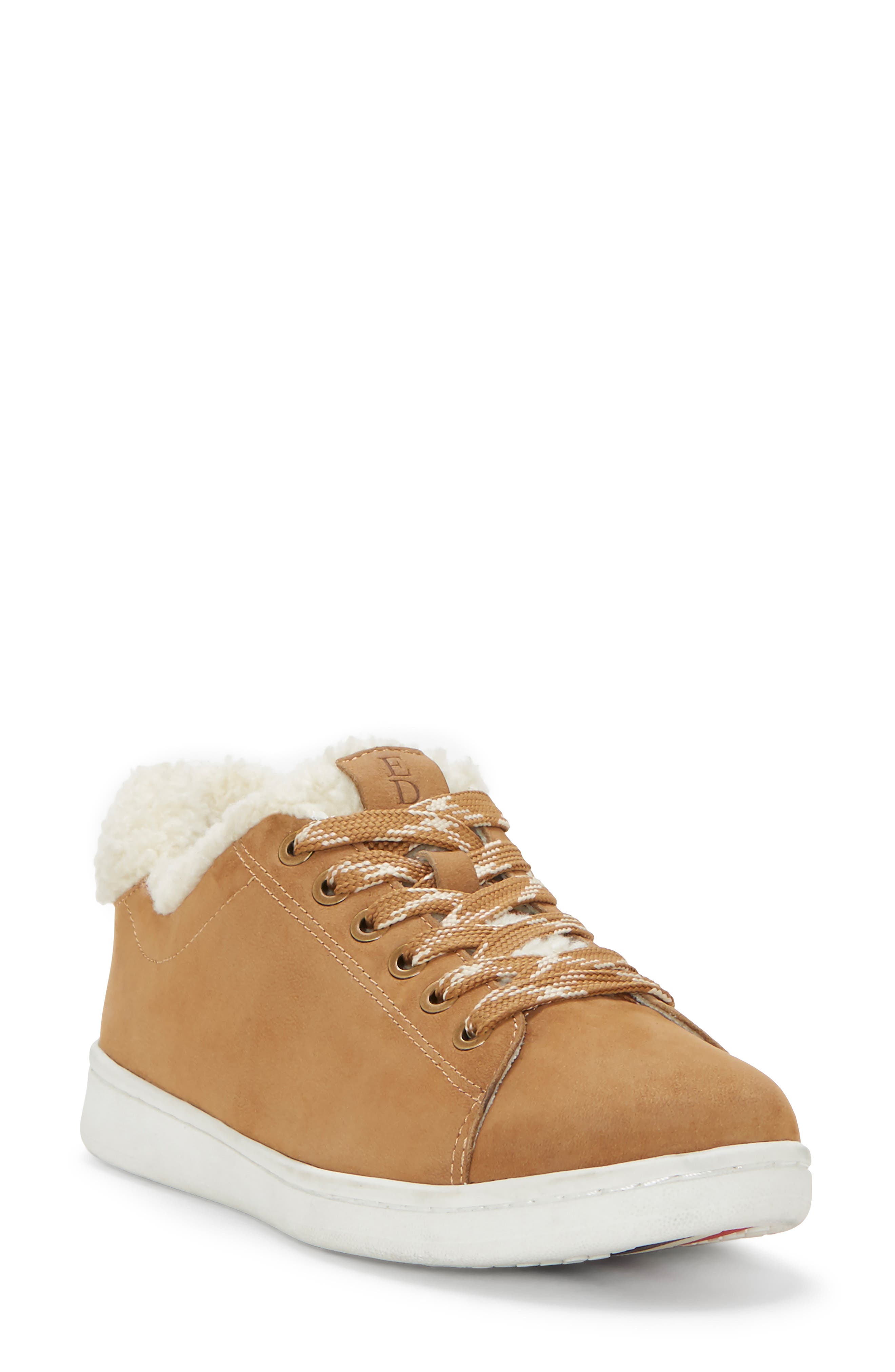 Ed Ellen Degeneres Chaska Faux Shearling Lined Sneaker, Beige