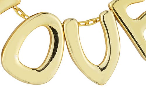 Glaze Jewelry Love Pendant Necklace In Gold