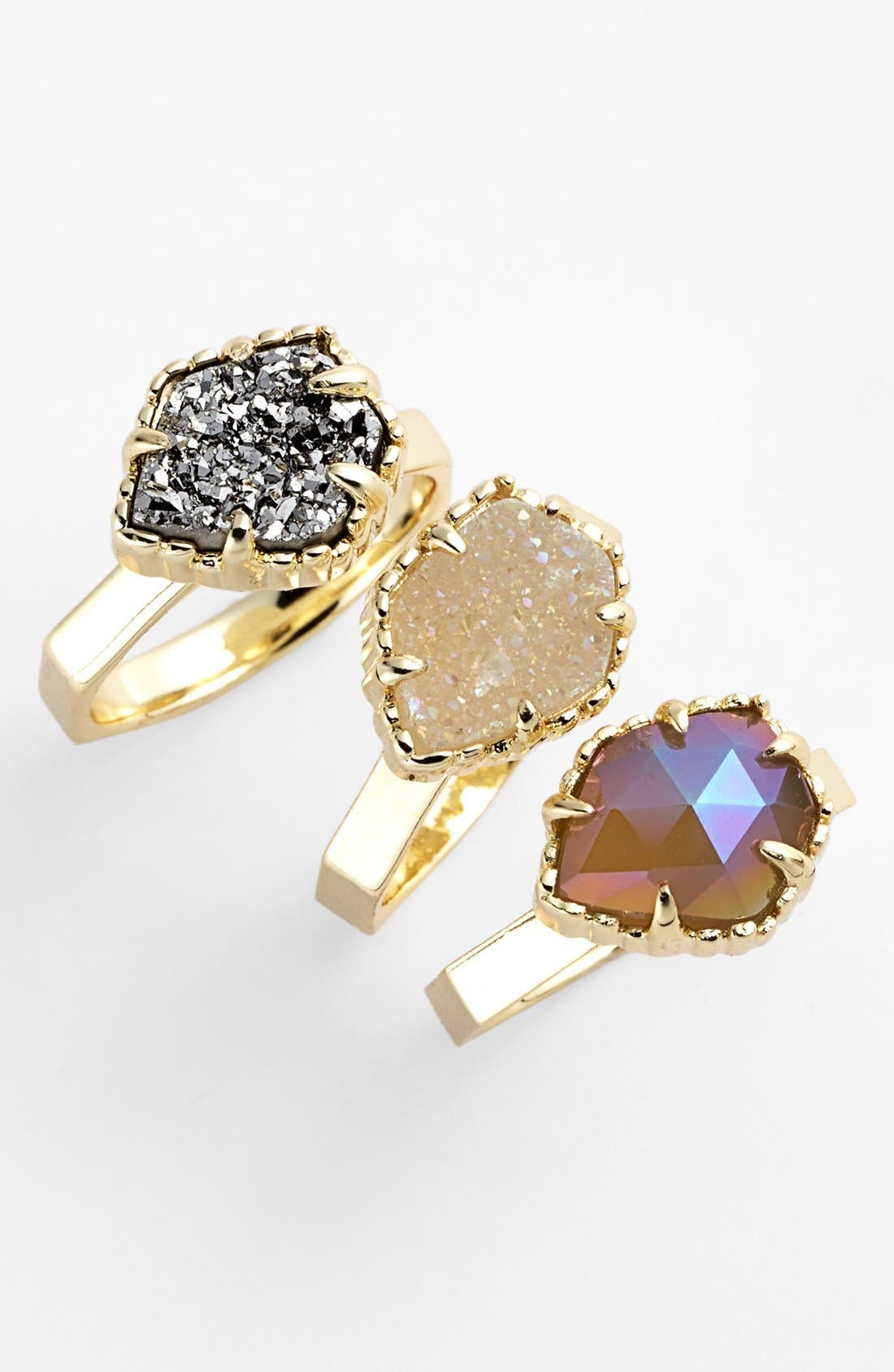 Kendra Scott 'Jody' Stone Stackable Rings (Set of 3) Nordstrom
