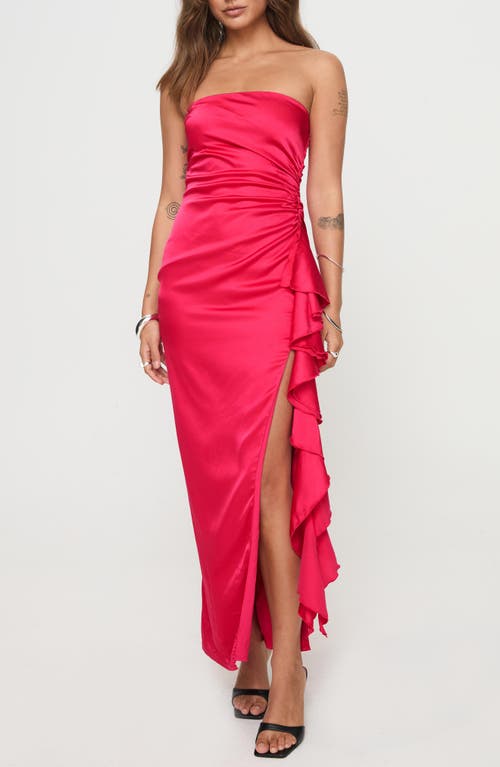 Shop Princess Polly Callita Strapless Dress In Red