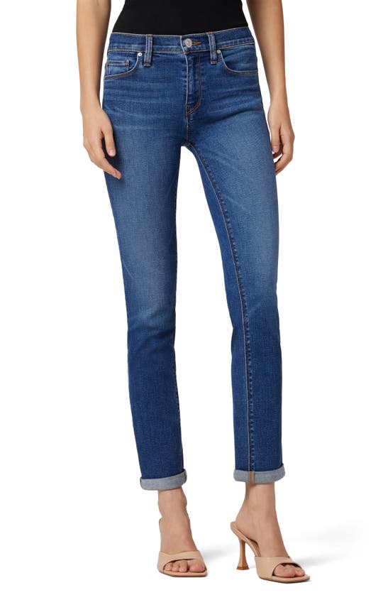 Hudson Nico Maternity Straight Ankle Jeans In Head Over Heels In Titan