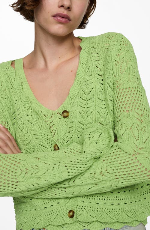 MANGO Sito Open Stitch Cardigan at Nordstrom,