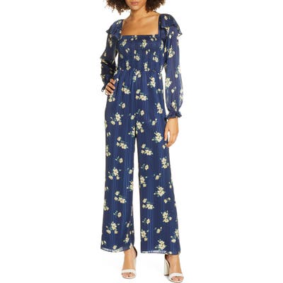 Ali & Jay Los Feliz Long Sleeve Floral Jumpsuit