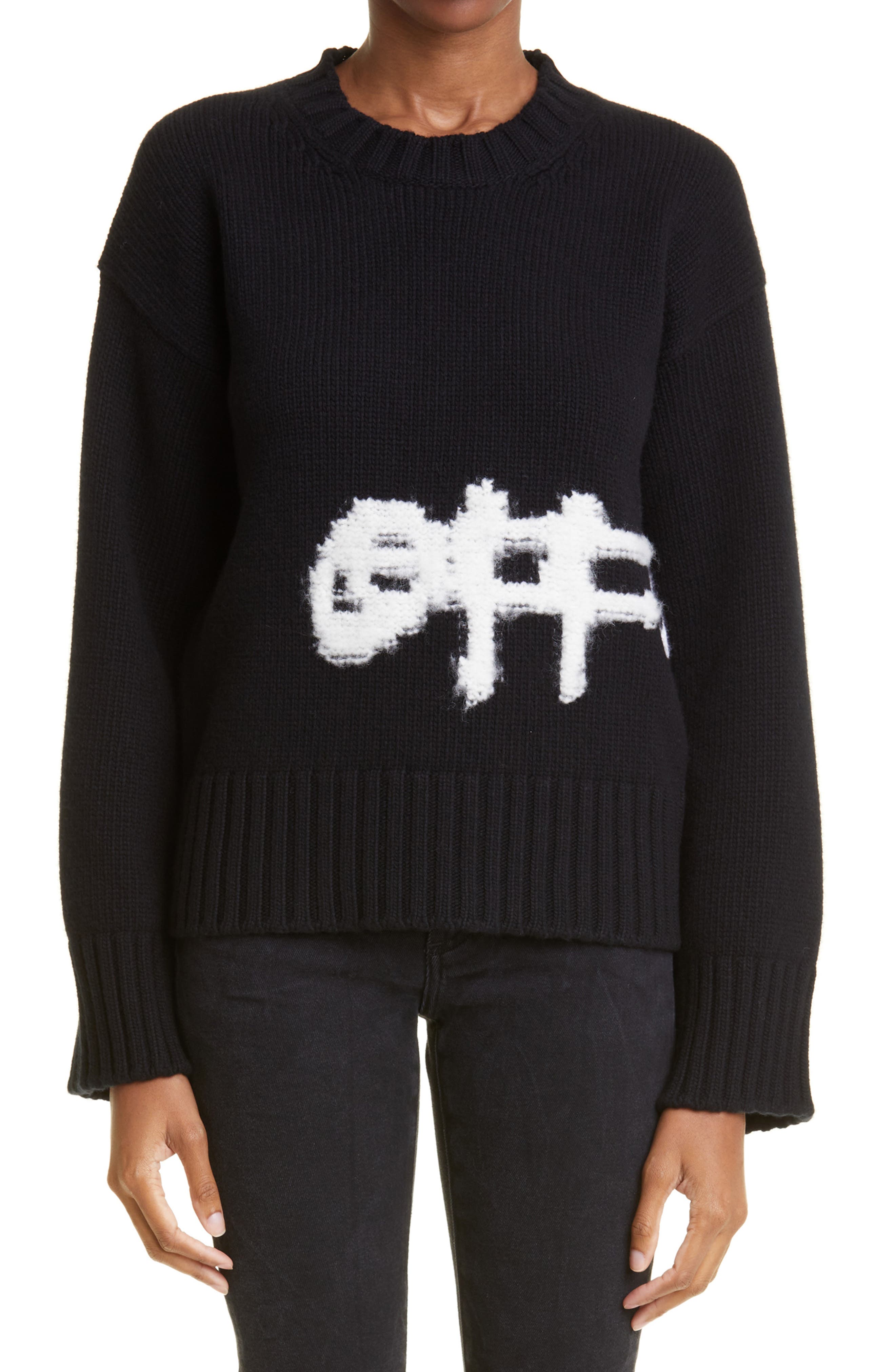 Off-White Designer Sweaters: Cardigans 