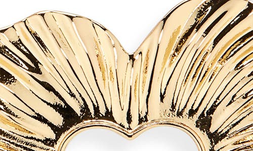Miranda Frye Amour Heart Drop Earrings In Gold