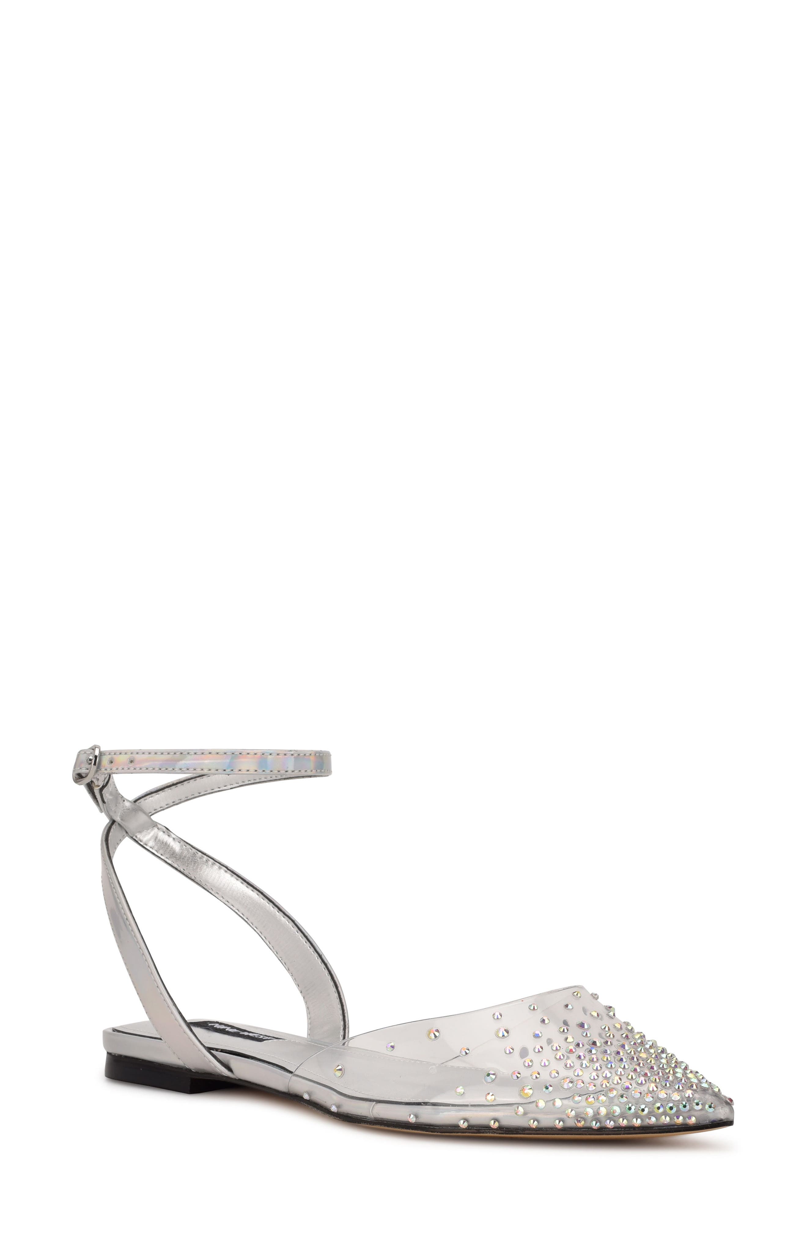 pointed strap flats