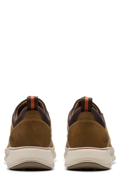 Clarks Collection Men's Motion Trek Ez Shoes In Dark Tan Leather