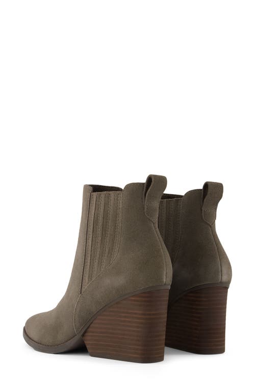 Shop Toms Noa Suede Chelsea Boot In Green