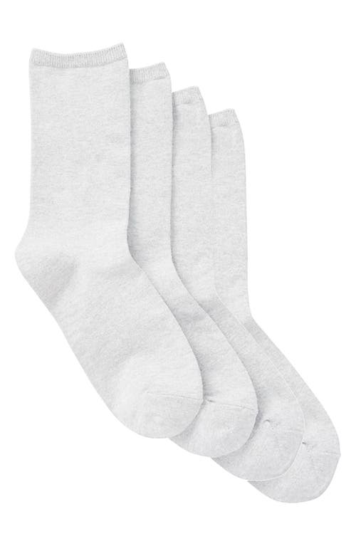 Stems 4-Pack Comfort Crew Socks in White at Nordstrom
