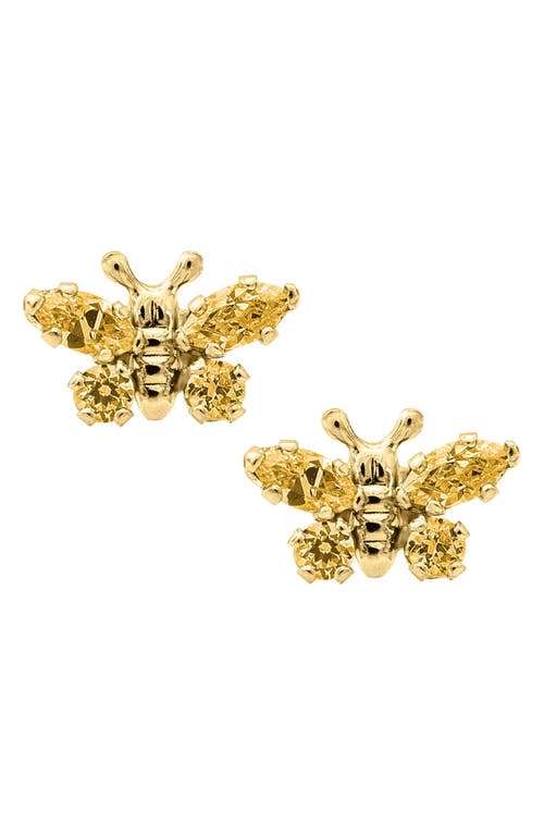 Mignonette Butterfly Birthstone Gold Earrings in November at Nordstrom