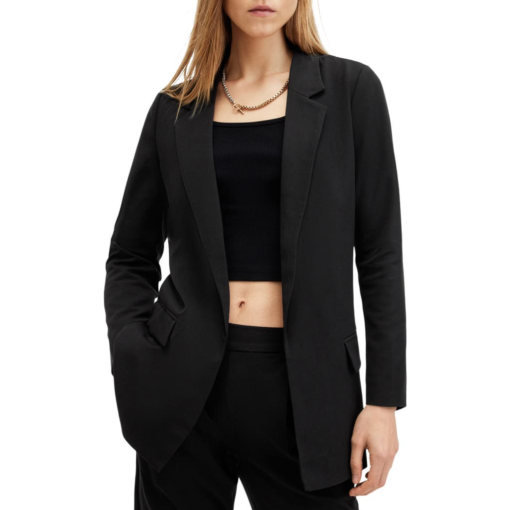 Allsaints Aleida Lightweight Tri Blazer In Black