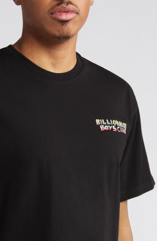 Shop Billionaire Boys Club Body Soul Cotton Graphic T-shirt In Black