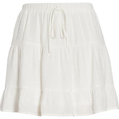 One Clothing Tiered Miniskirt, White