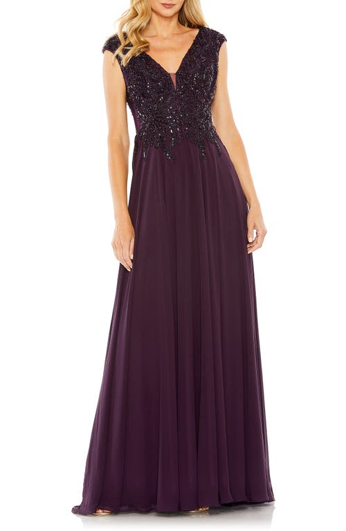 Mac Duggal Sequin Empire Waist Pleated Gown at Nordstrom,