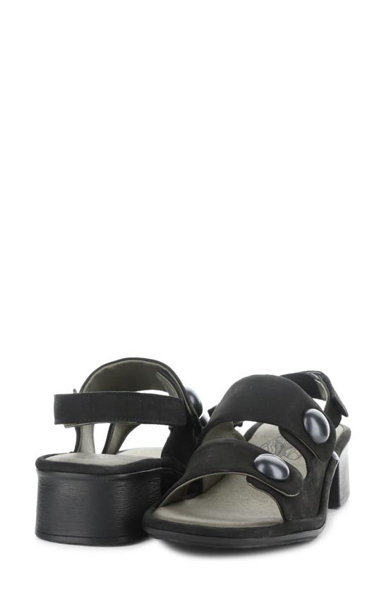 Shop Fly London Ebla Slingback Sandal In 000 Black Cupido