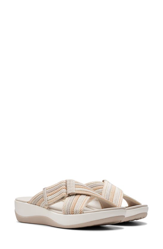Shop Clarks ® Arla Wave Sandal In Beige Combo