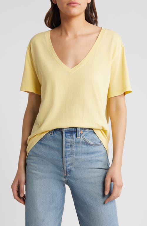 Treasure & Bond Oversize V-Neck Cotton T-Shirt at Nordstrom,