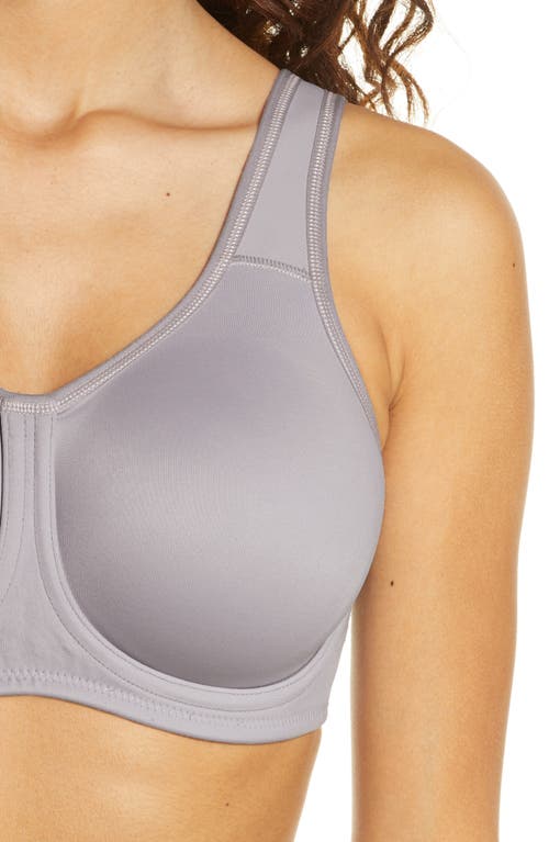 Shop Wacoal Simone Seamless Underwire Sports Bra In Lilac Gray W/zephyr