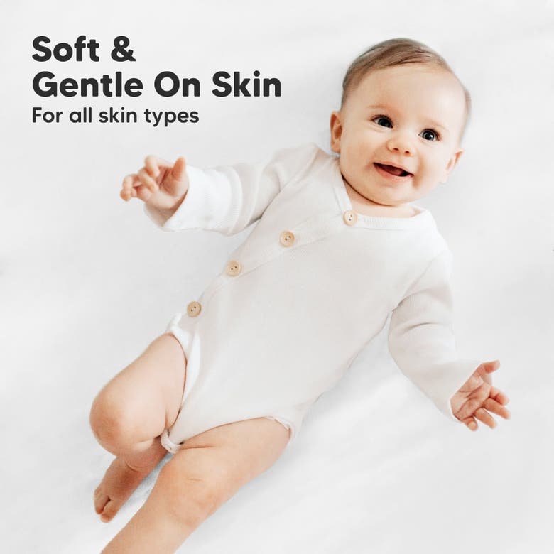 Keababies Soothe Fitted Mini Crib Sheet In Soft White