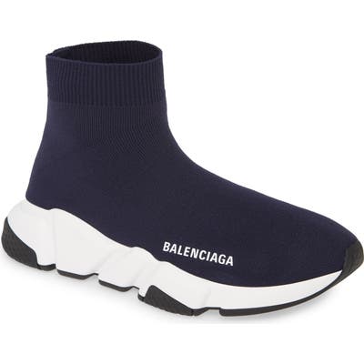 Balenciaga Speed Knit Sneaker, Blue