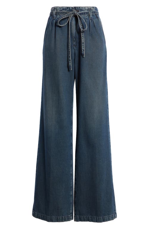 Ag Devin Wide Pleated Jeans With Belt In King Street