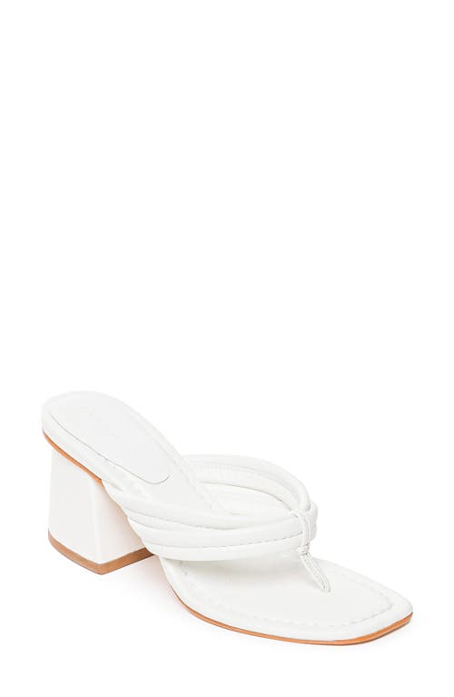 BERNARDO FOOTWEAR Miami Flair Sandal in White