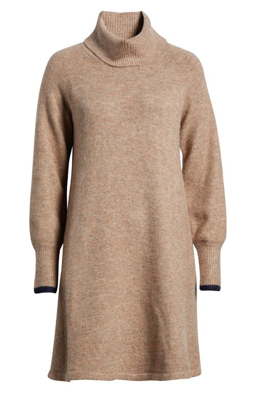 Shop Hatley Turtleneck Sweater Dress In Natural