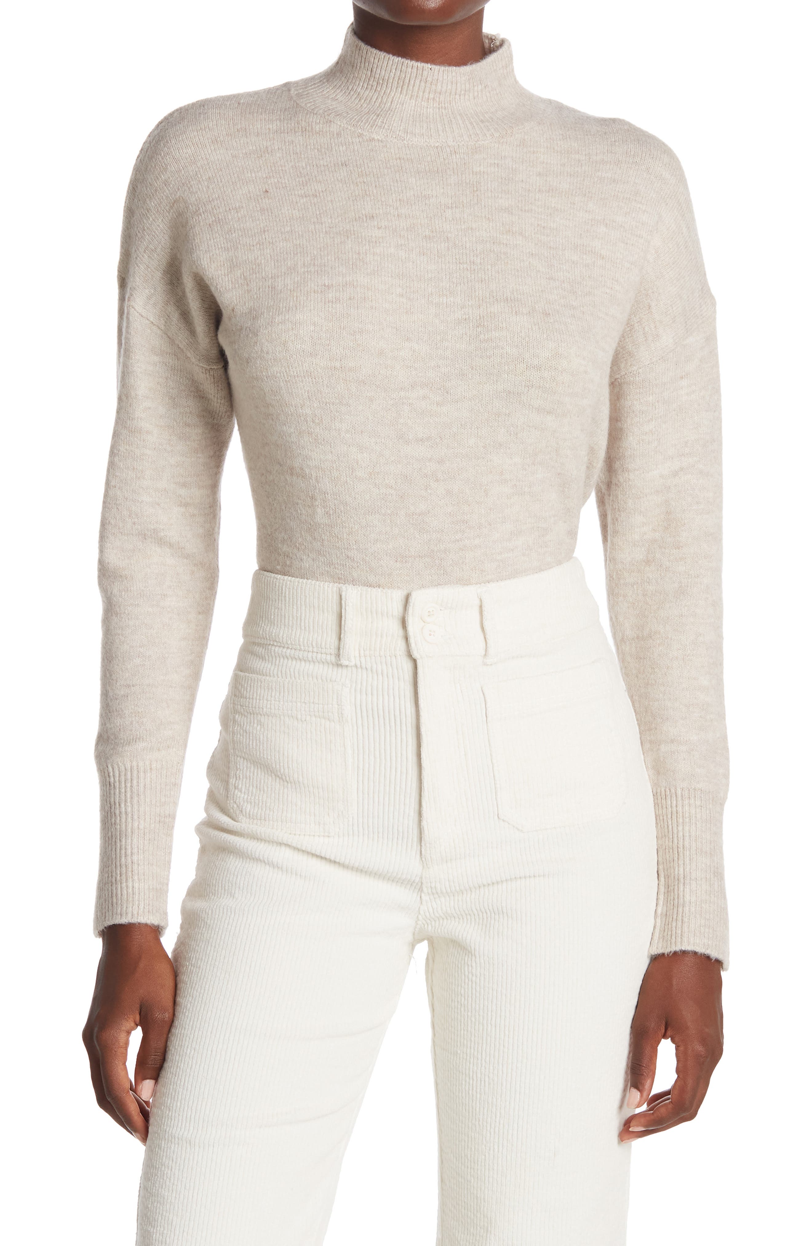 mock neck dolman sweater