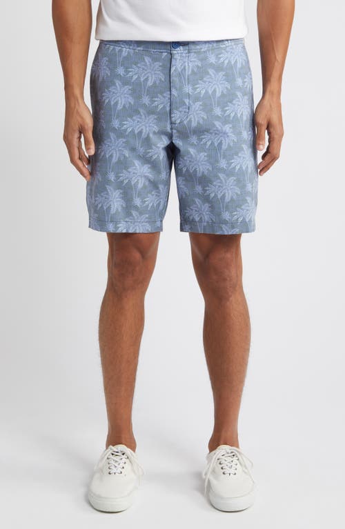 Tommy Bahama Nova Wave Print Stretch Cotton Blend Shorts Dockside Blue at Nordstrom,