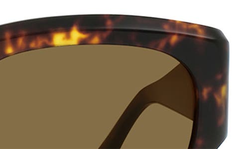 Raen Lonso 53mm Polarized Rectangular Sunglasses In Ristretto Tortoise/aria