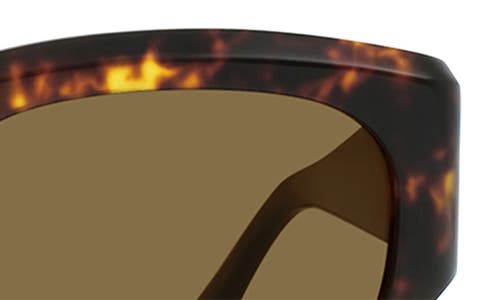 Shop Raen Lonso 53mm Polarized Rectangular Sunglasses In Ristretto Tortoise/aria