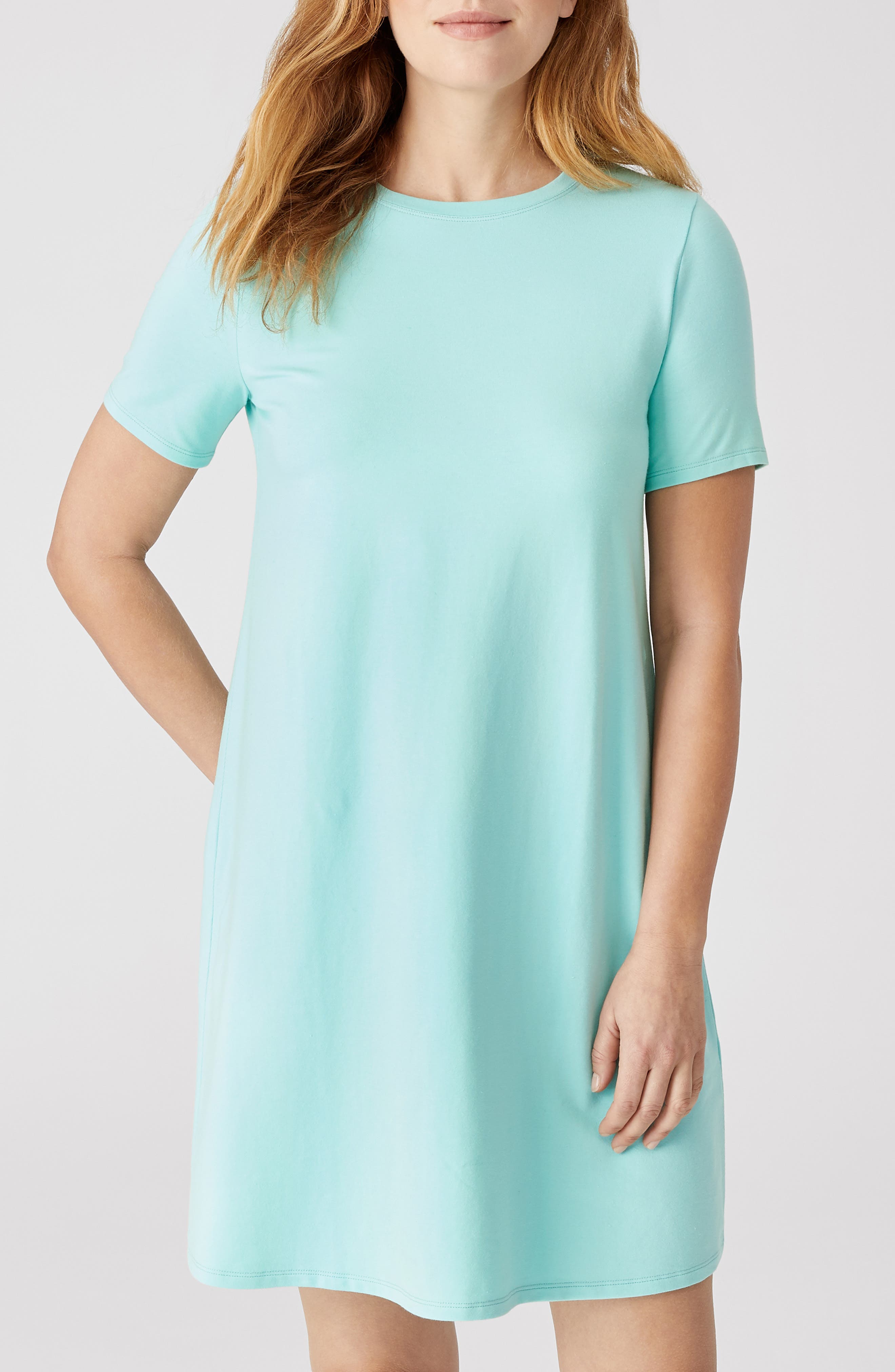 eileen fisher organic cotton shirt dress
