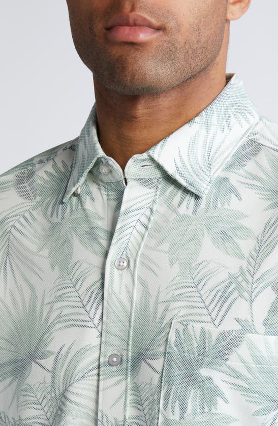 Shop Tommy Bahama San Lucio Fallen Fronds Short Sleeve Button-up Shirt In Paradise Green