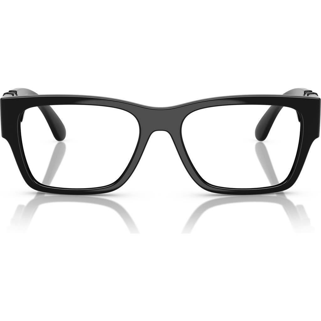Versace 55mm Pillow Optical Glasses In Black
