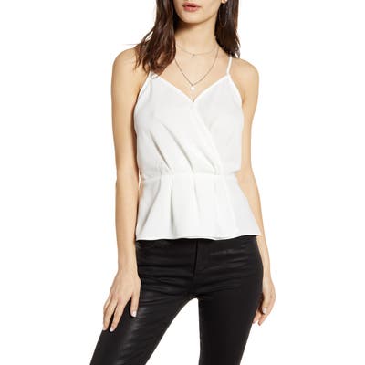 Plus Size Leith Faux Wrap Camisole, White