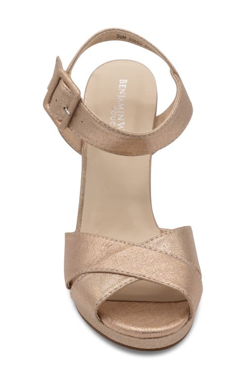 Shop Touch Ups Stormy Shimmer Wedge Sandal In Nude