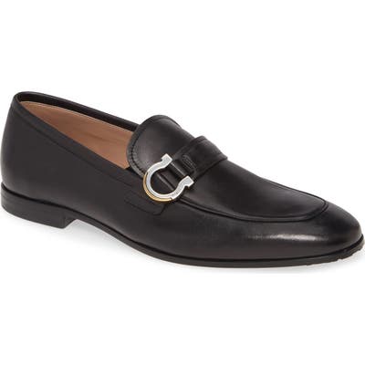 Salvatore Ferragamo Tweed Bit Loafer, Black