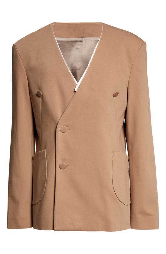 Kiko Kostadinov Single-breasted Blazer In Braun | ModeSens