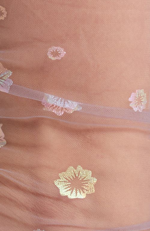 High Heel Jungle Hologram Daphne Tulle Crew Socks In Violet