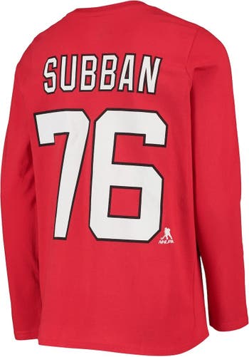 Outerstuff TJ Oshie Washington Capitals Youth Authentic Stack Long Sleeve Name & Number T-Shirt - Red