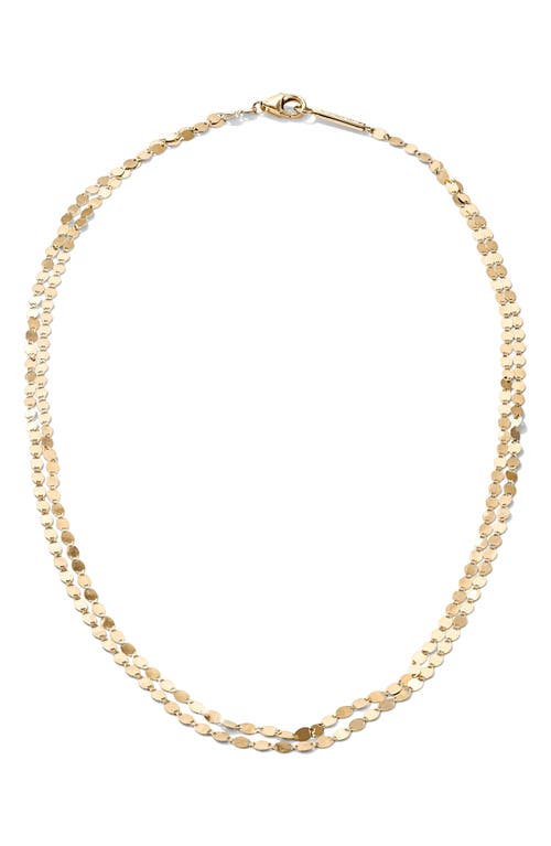 Lana Double Strand Petite Nude Choker in Yellow Gold at Nordstrom, Size 15