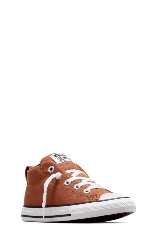Converse Kids' Chuck Taylor All Star Street Mid Sneaker in Tawny Owl/White/Black at Nordstrom, Size 2.5 M
