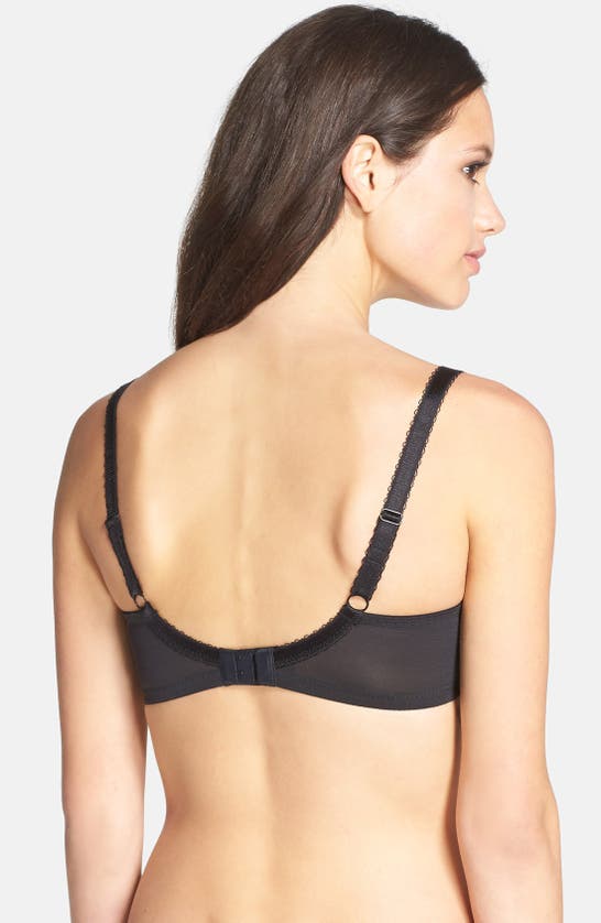 Panache 'clara' Underwire Full Cup Bra In Charcoal Black