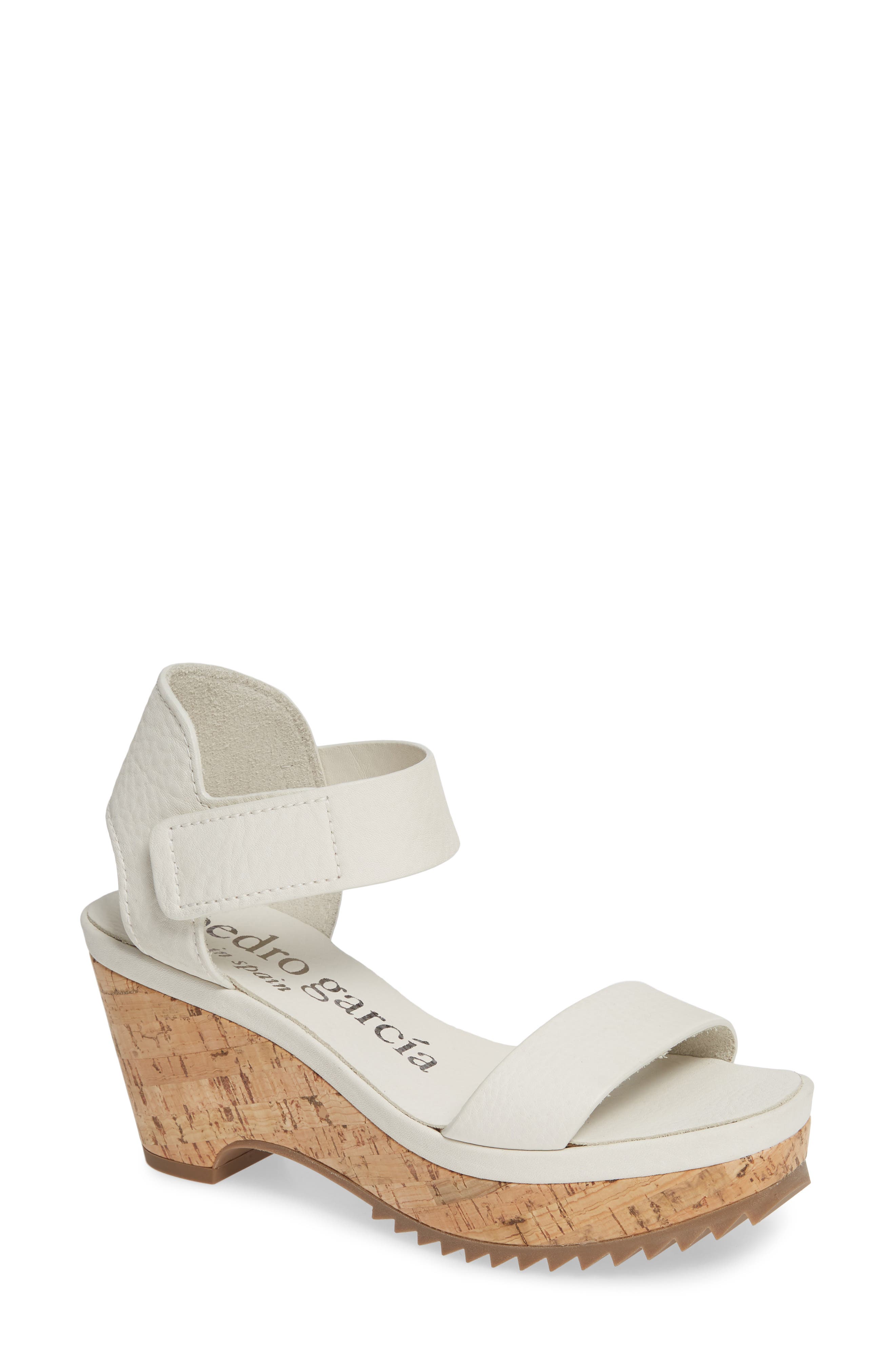 Pedro Garcia Franses Flatform Sandal, White