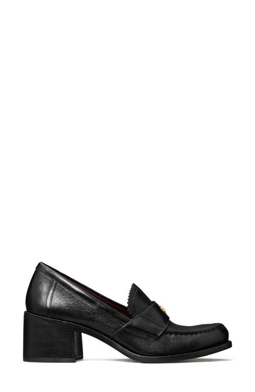 Tory Burch Double T Logo Loafer Pump In Perfect Black